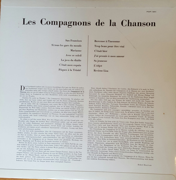 Les Compagnons De La Chanson-1