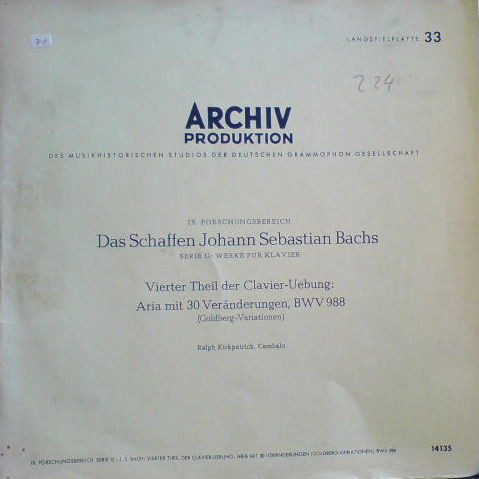 Johann Sebastian Bach / Ralph Kirkpatrick-0