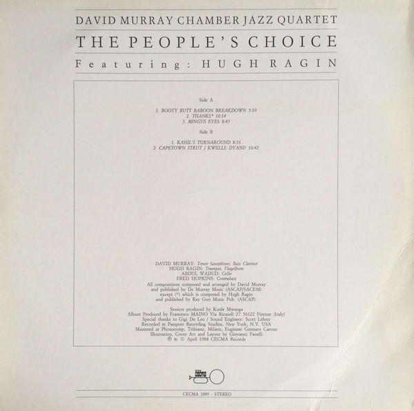 David Murray Chamber Jazz Quartet Featuring Hugh Ragin-1