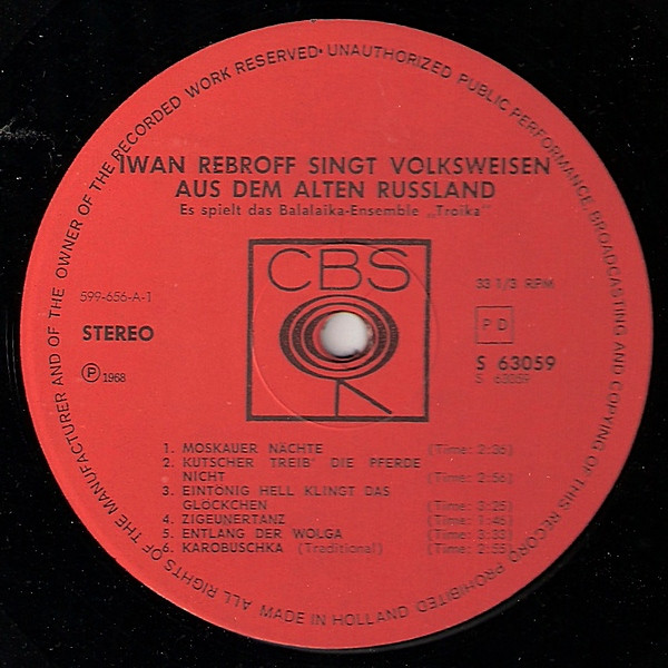 Ivan Rebroff & Balalaika Ensemble Troika-1