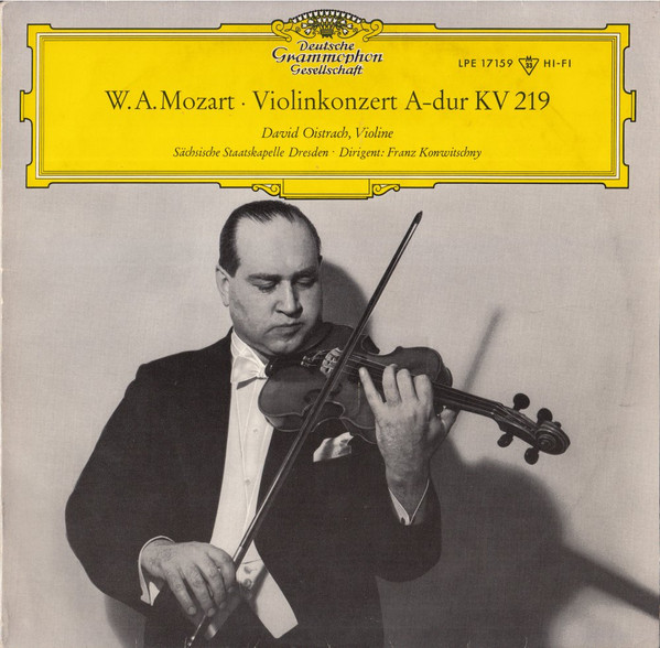 David Oistrach , Violine, Staatskapelle Dresden · Dirigent: Franz Konwitschny - Wolfgang Amadeus Mozart-0