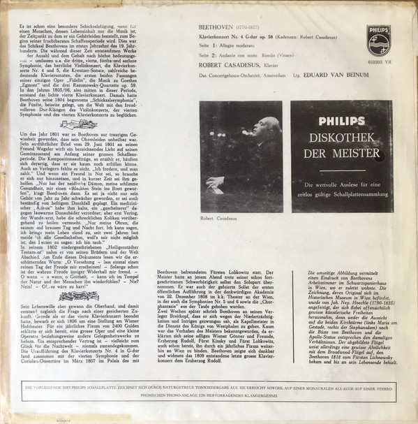 Ludwig van Beethoven - Robert Casadesus - Concertgebouworkest, Eduard van Beinum-1