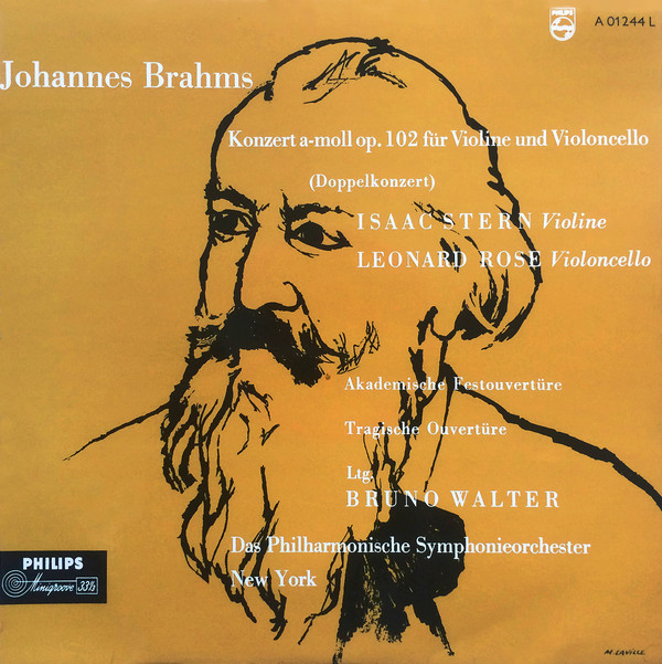 Johannes Brahms - Isaac Stern, Leonard Rose, Bruno Walter, Philharmonic-Symphony Orchestra Of New York-0