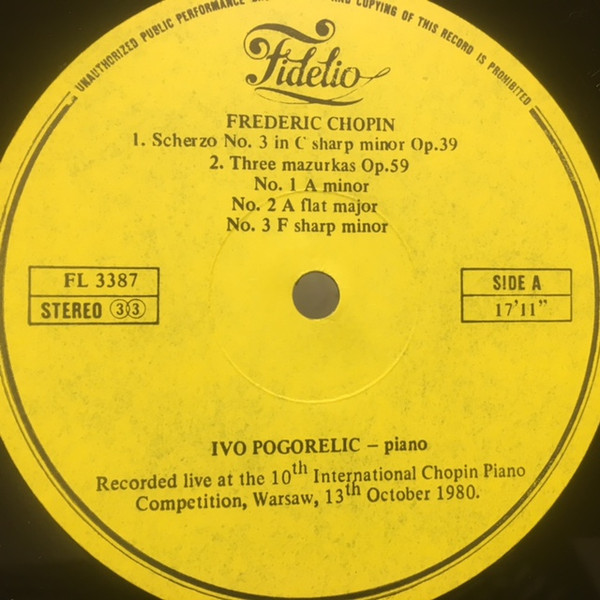 Ivo Pogorelich Plays Frédéric Chopin-1