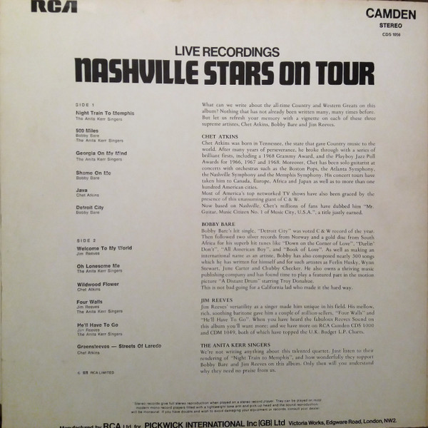 Chet Atkins / Bobby Bare / Jim Reeves / The Anita Kerr Singers-1