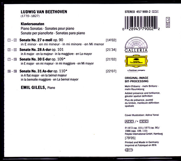 Ludwig van Beethoven, Emil Gilels-1