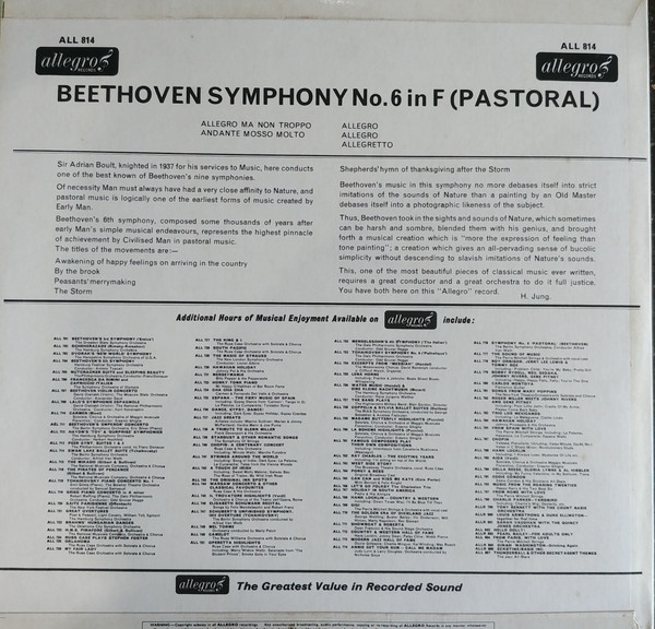 Ludwig van Beethoven - Sir Adrian Boult Conducts The Philharmonic Promenade Orchestra-1