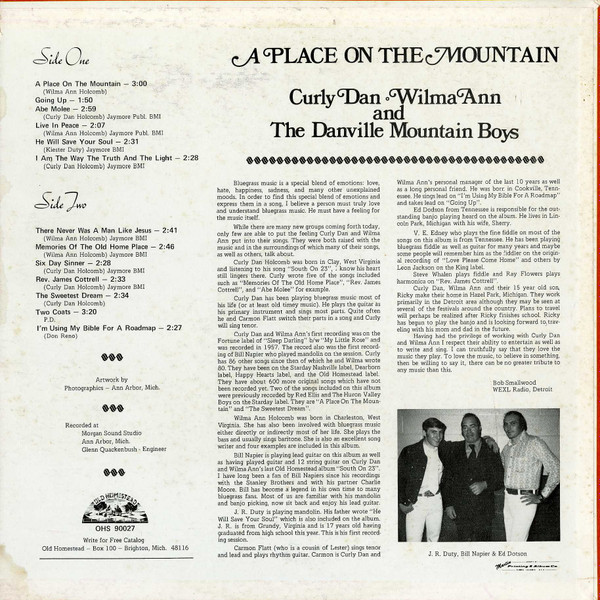 Curly Dan, Wilma Ann & The Danville Mountain Trio-1