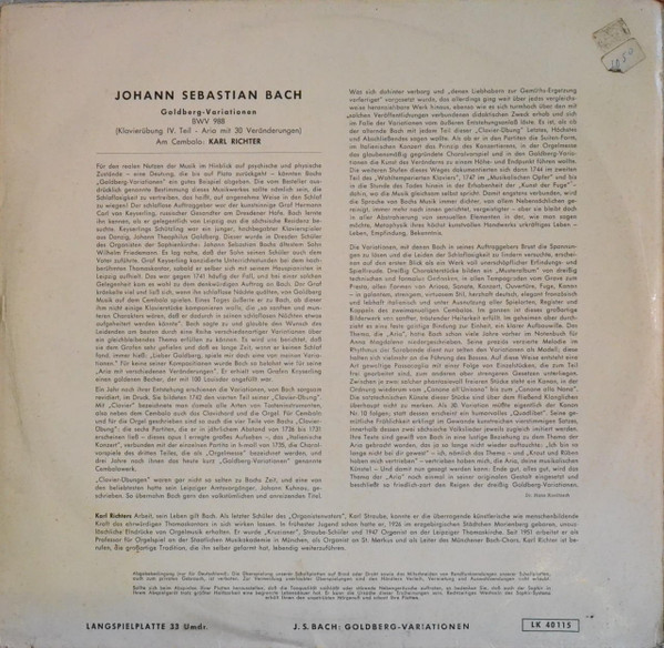Johann Sebastian Bach , Karl Richter-1