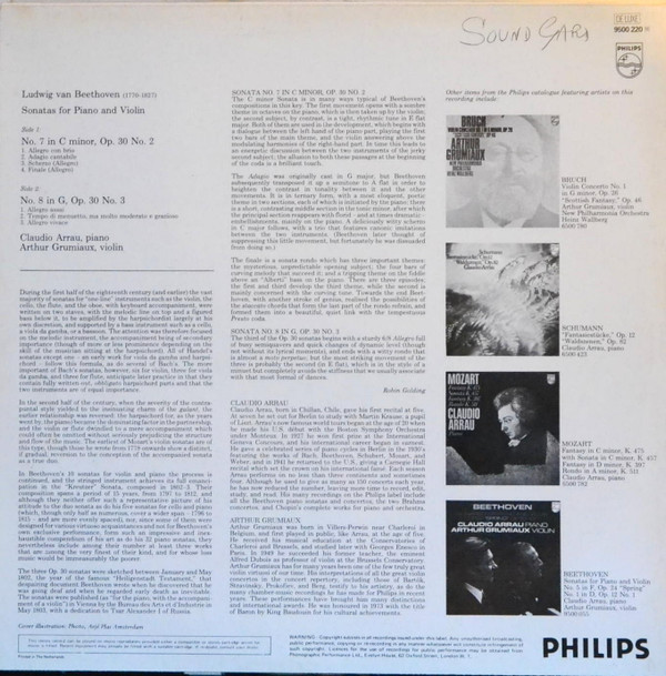Ludwig van Beethoven, Arthur Grumiaux, Claudio Arrau-1