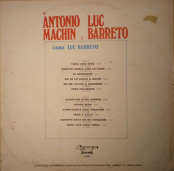 Antonio Machín, Luc Barreto-1
