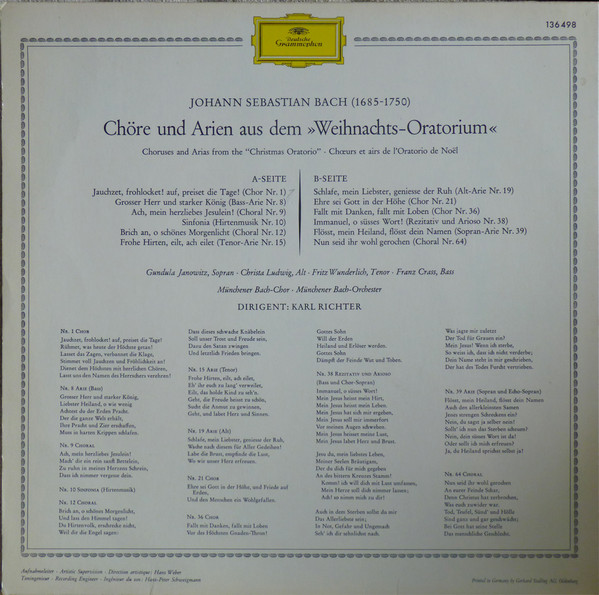 Johann Sebastian Bach - Münchener Bach-Chor, Münchener Bach-Orchester, Karl Richter-1