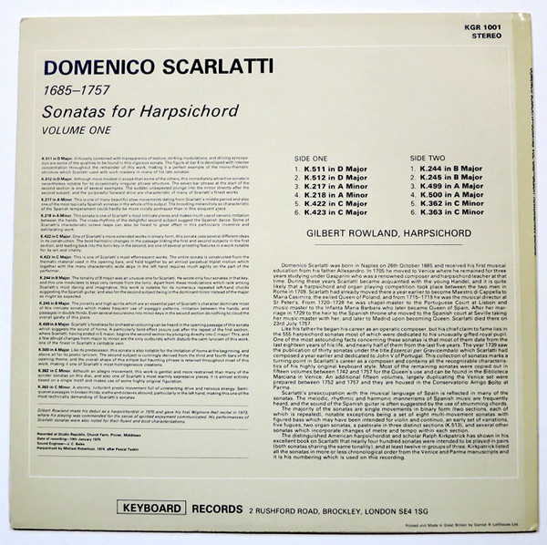 Domenico Scarlatti, Gilbert Rowland-1