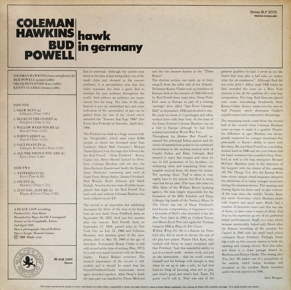 Coleman Hawkins & Bud Powell-1