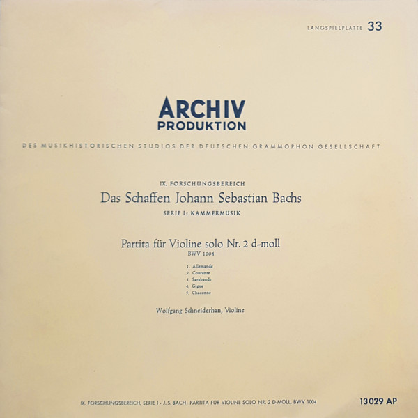 Johann Sebastian Bach - Wolfgang Schneiderhan-0