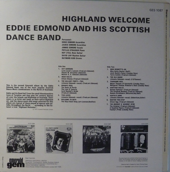 Eddie Edmond And His Scottish Dance Band-1