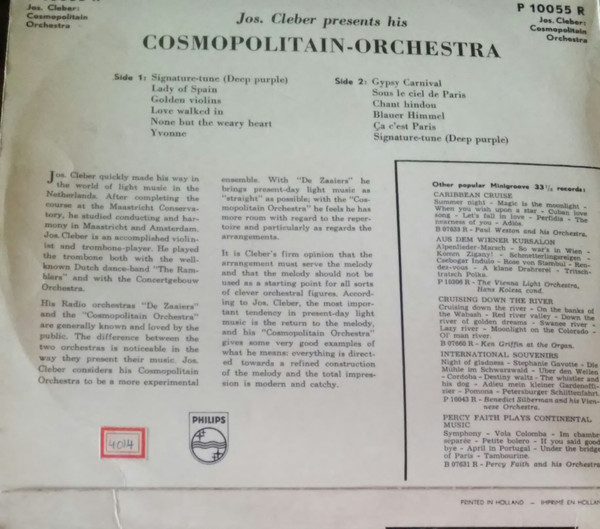 Jos Cleber And His Cosmopolitain Orchestra-1