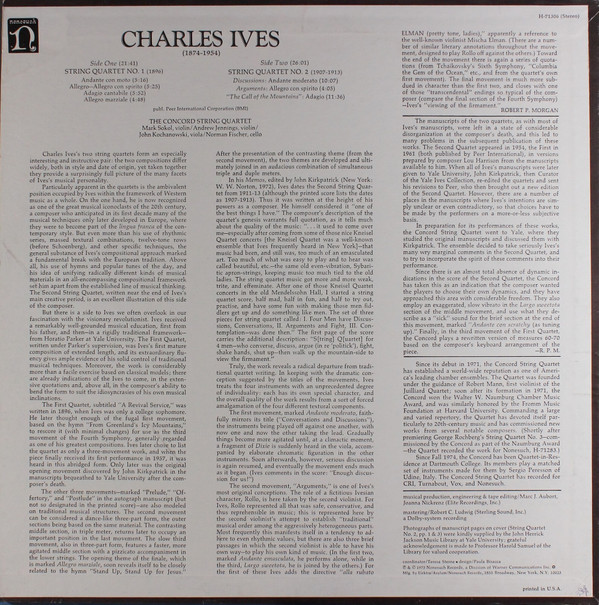 Charles Ives - The Concord String Quartet-1