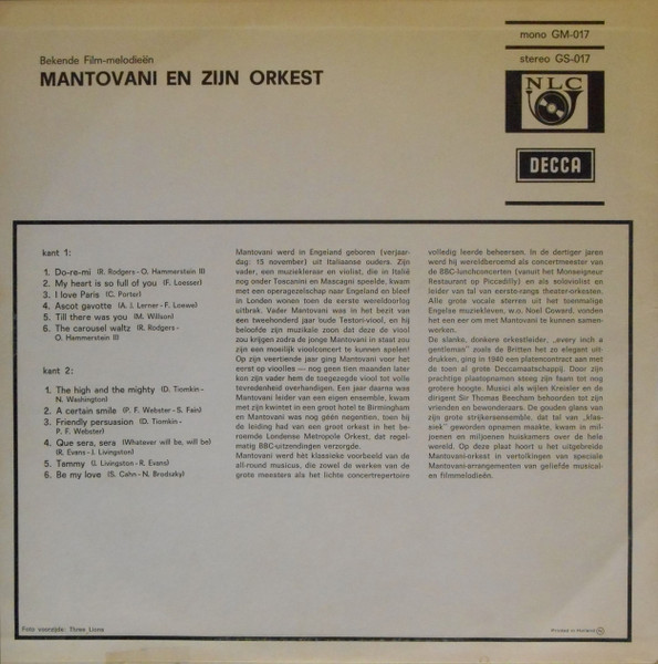 Mantovani And His Orchestra-1