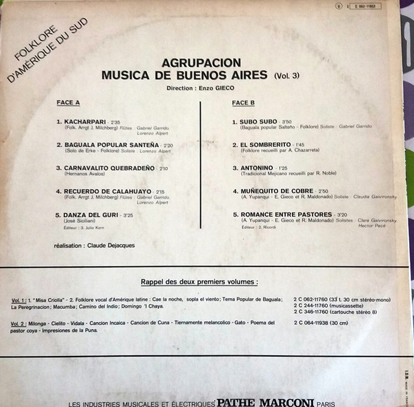 Agrupacion Musica Direction Enzo Gieco-1