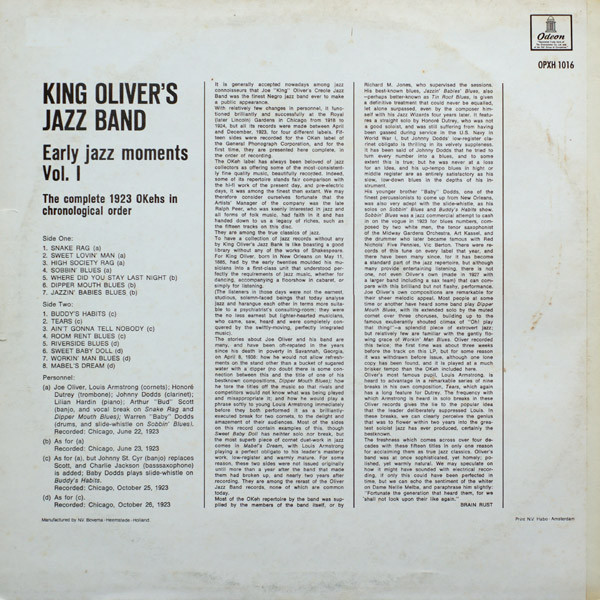 King Oliver's Jazz Band-1