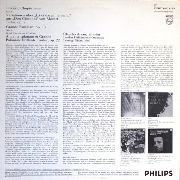 Frédéric Chopin ; Claudio Arrau, London Philharmonic Orchestra, Eliahu Inbal-1