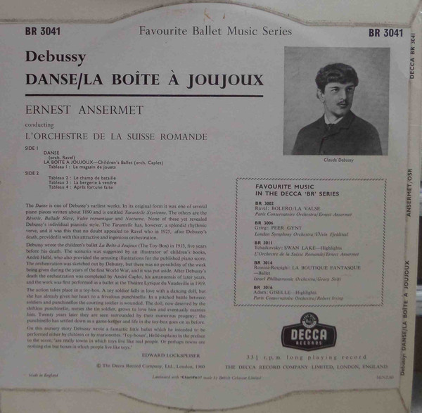 Claude Debussy, Ernest Ansermet, L'Orchestre De La Suisse Romande-1