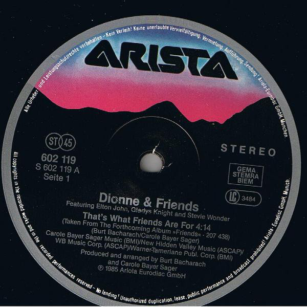 Dionne & Friends Featuring Elton John, Gladys Knight And Stevie Wonder-1
