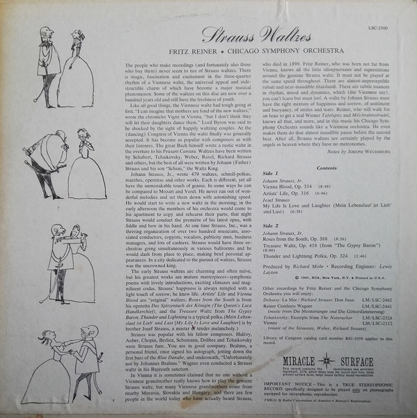 Fritz Reiner, Chicago Symphony Orchestra-1
