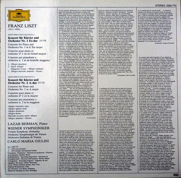Franz Liszt – Wiener Symphoniker, Lazar Berman · Carlo Maria Giulini-1