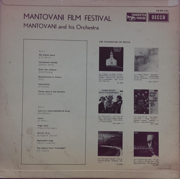 Mantovani And His Orchestra-1