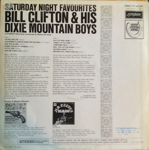 Bill Clifton And His Dixie Mountain Boys-1