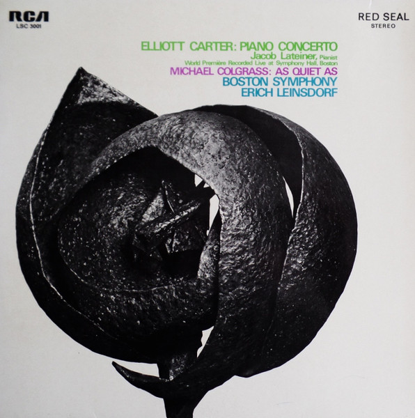 Elliott Carter / Michael Colgrass, Jacob Lateiner, Boston Symphony Orchestra, Erich Leinsdorf-0