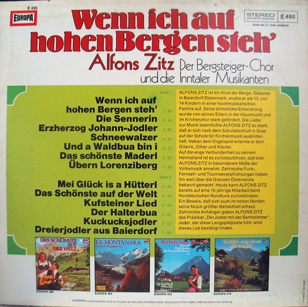 Alfons Zitz Und Der Bergsteiger-Chor-1