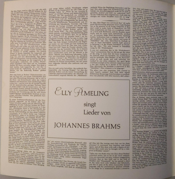 Johannes Brahms - Elly Ameling, Norman Shetler-1