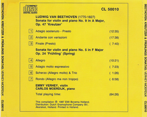 Ludwig van Beethoven, Emmy Verhey, Carlos Moerdijk-1