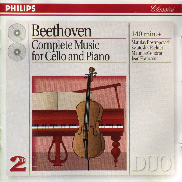Ludwig van Beethoven - Mstislav Rostropovich, Sviatoslav Richter, Maurice Gendron, Jean Françaix-0