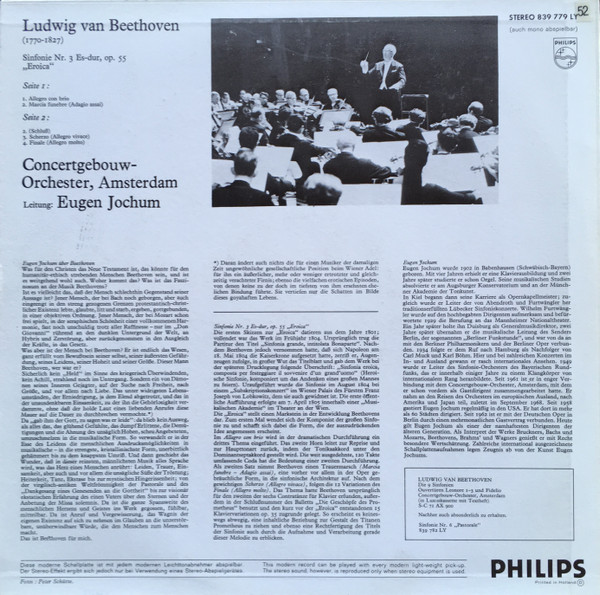 Ludwig van Beethoven, Concertgebouworkest, Eugen Jochum-1