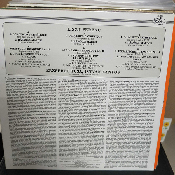 Franz Liszt, Tusa Erzsébet, Lantos István-1