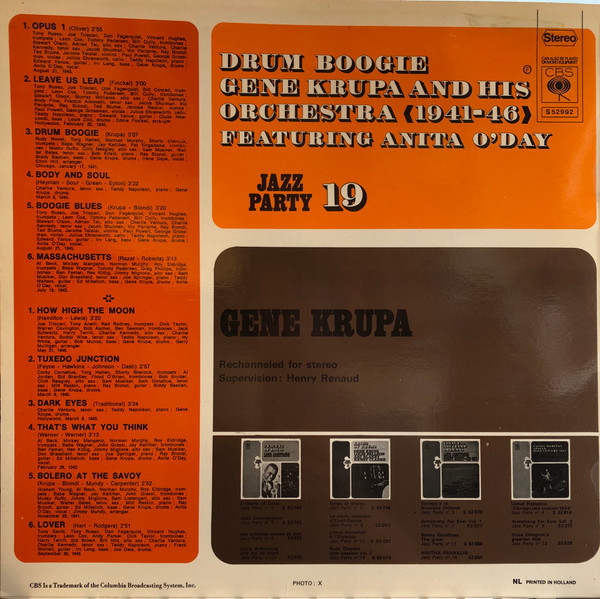 Gene Krupa And His Orchestra Featuring Anita O'Day-1