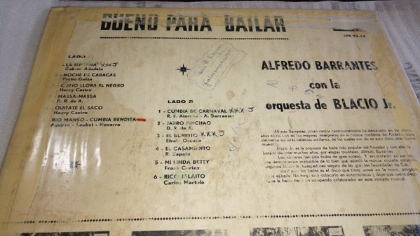 Alfredo Barrantes Con Blacio Jr. Y Su Orquesta-1