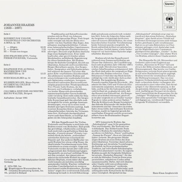Bruno Walter, Johannes Brahms, Columbia Symphony Orchestra-1