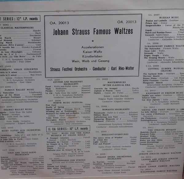 Johann Strauss Jr., Strauss Festival Orchestra (2) Conductor: Karl Ries-Walter-1