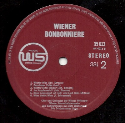 Chor Der Wiener Volksoper / Wiener Volksopernorchester, Die Sängerknaben Vom Wienerwald / Wiener Konzertschrammeln / Die Schönbrunner Jäger-1