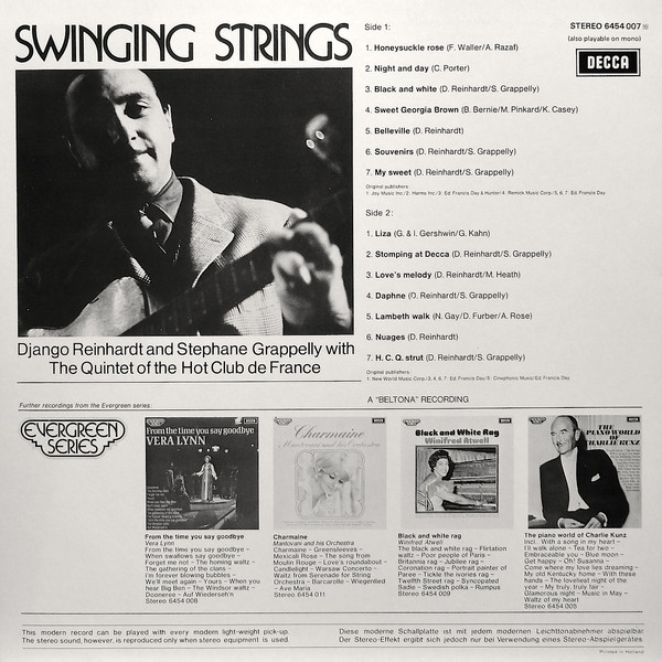 Django Reinhardt & Stéphane Grappelli With Quintette Du Hot Club De France-1