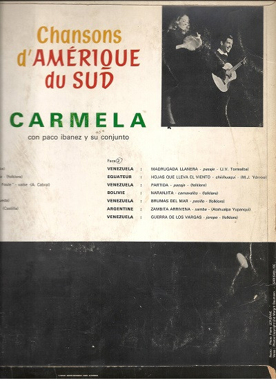 Carmela (2) Con Paco Ibañez Y Su Conjunto-1