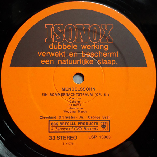 Felix Mendelssohn-Bartholdy – The Cleveland Orchestra, George Szell / Manuel De Falla – Philippe Entremont, The Philadelphia Orchestra, Eugene Ormandy-1
