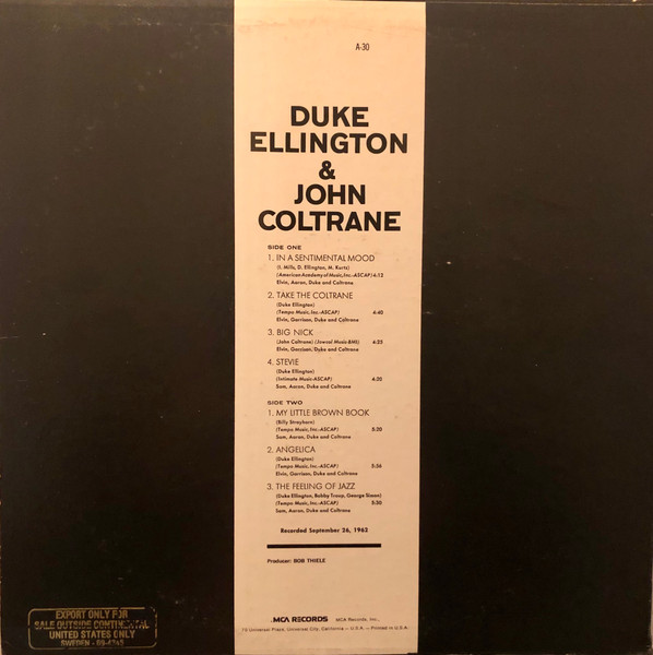 Duke Ellington & John Coltrane-1