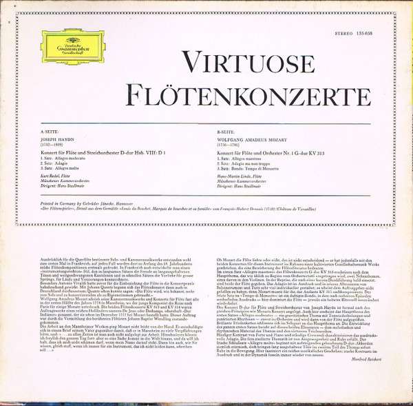 Joseph Haydn, Wolfgang Amadeus Mozart, Kurt Redel, Hans-Martin Linde, Münchener Kammerorchester, Hans Stadlmair-1