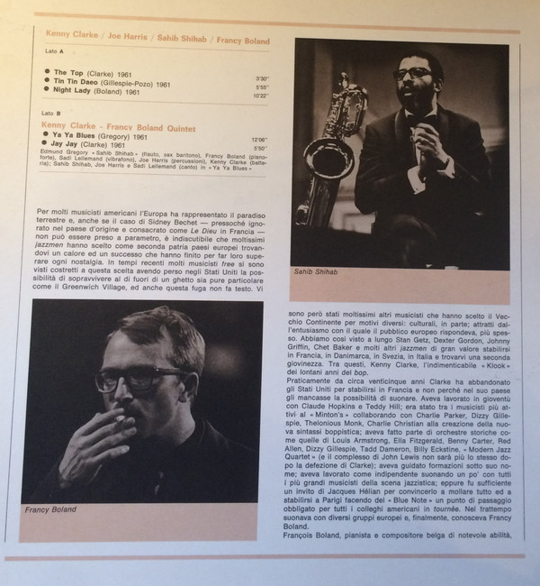 Kenny Clarke / Joe Harris (3) / Sahib Shihab / Francy Boland / Kenny Clarke Quintet-1